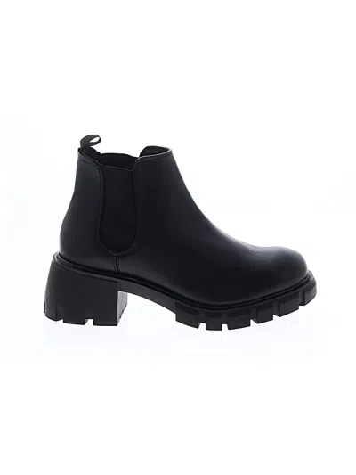 Pre-owned Steve Madden Ankle Boots In Black