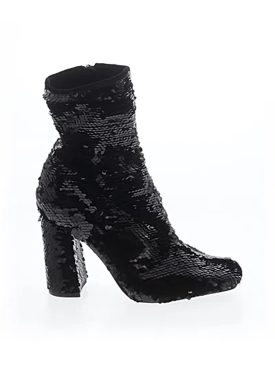 Pre-owned Steve Madden Ankle Boots In Black