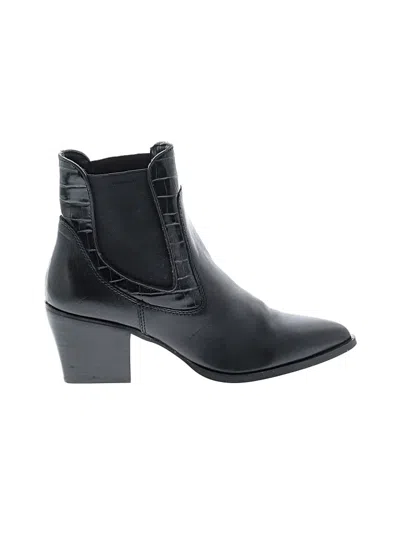 Pre-owned Steve Madden Ankle Boots In Black