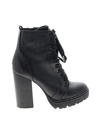 Pre-owned Steve Madden Ankle Boots In Black