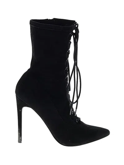 Pre-owned Steve Madden Ankle Boots In Black