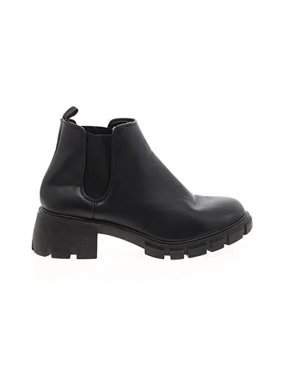 Pre-owned Steve Madden Ankle Boots In Black