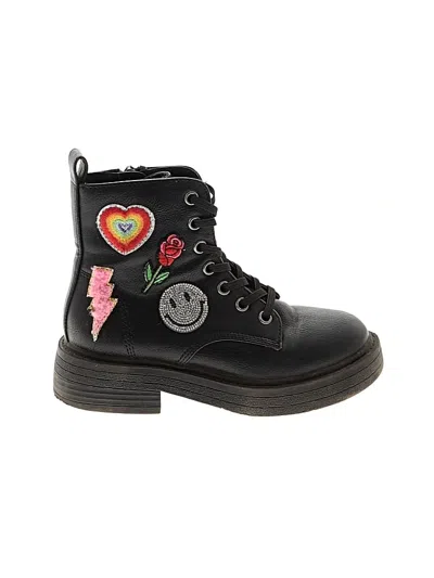 Pre-owned Steve Madden Kids' Ankle Boots In Black