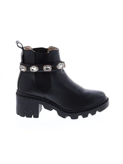 Pre-owned Steve Madden Ankle Boots In Black