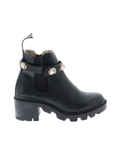 Pre-owned Steve Madden Ankle Boots In Black