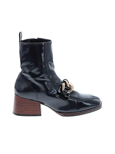 Pre-owned Steve Madden Ankle Boots In Black
