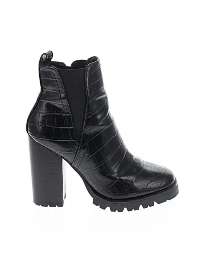 Pre-owned Steve Madden Ankle Boots In Black