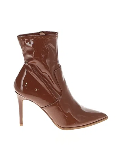 Pre-owned Steve Madden Ankle Boots In Brown