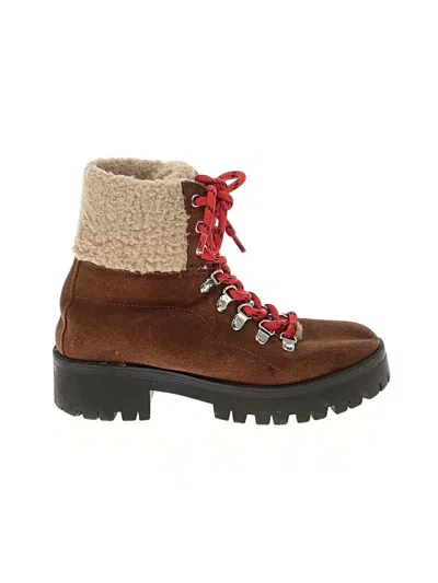 Pre-owned Steve Madden Ankle Boots In Brown