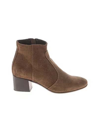 Pre-owned Steve Madden Ankle Boots In Brown