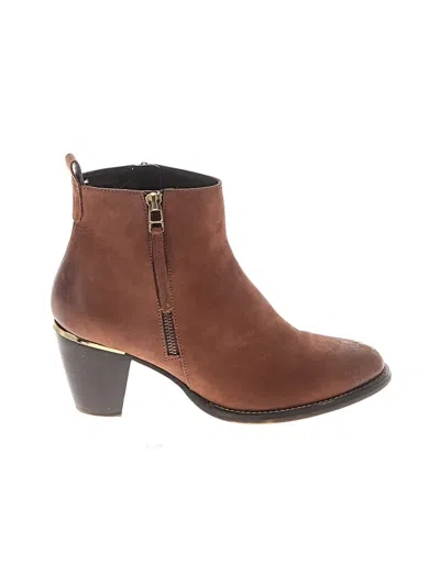 Pre-owned Steve Madden Ankle Boots In Brown