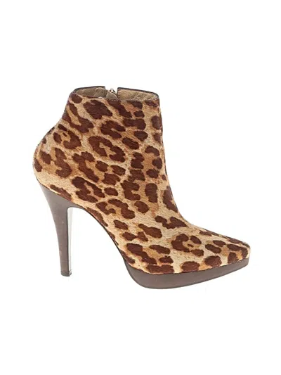 Pre-owned Steve Madden Ankle Boots In Brown