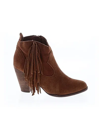 Pre-owned Steve Madden Ankle Boots In Brown