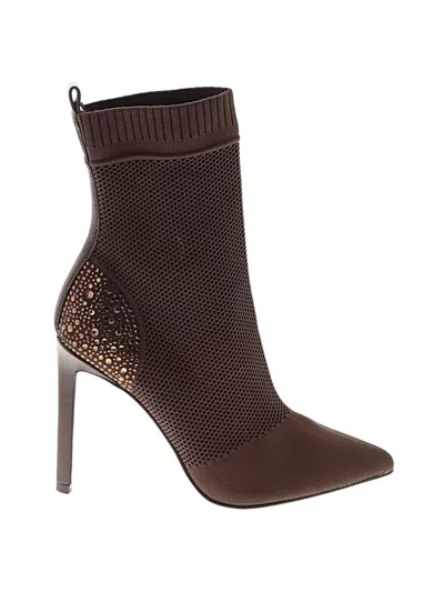 Pre-owned Steve Madden Ankle Boots In Brown