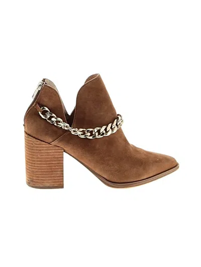 Pre-owned Steve Madden Ankle Boots In Brown