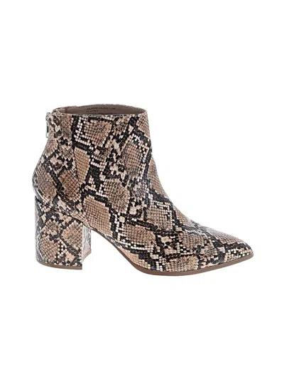 Pre-owned Steve Madden Ankle Boots In Brown