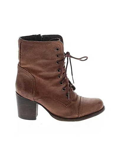 Pre-owned Steve Madden Ankle Boots In Brown
