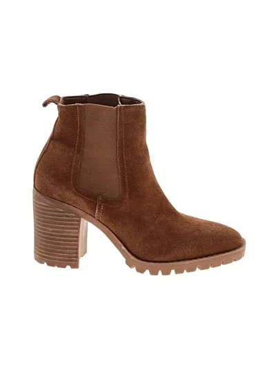 Pre-owned Steve Madden Ankle Boots In Brown