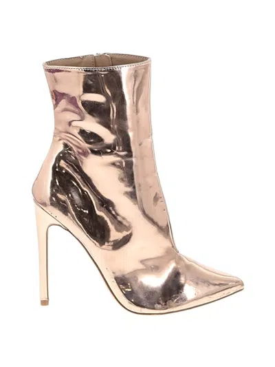 Pre-owned Steve Madden Ankle Boots In Gold