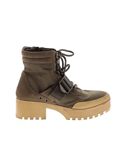 Pre-owned Steve Madden Ankle Boots In Green