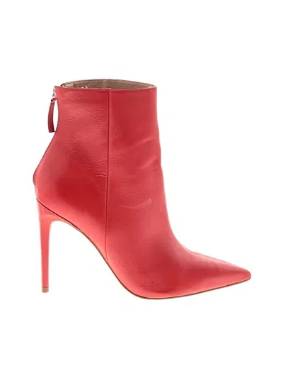 Pre-owned Steve Madden Ankle Boots In Red