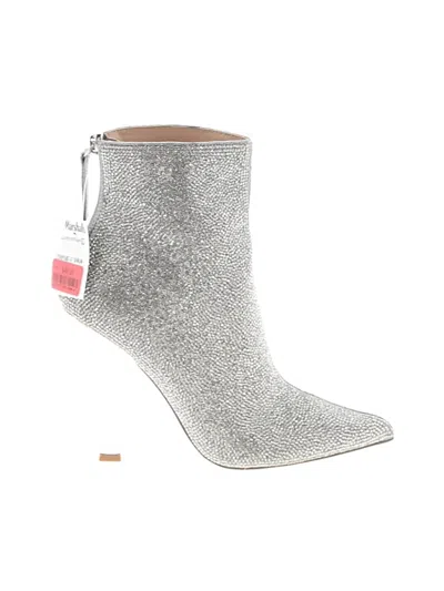 Pre-owned Steve Madden Ankle Boots In Silver