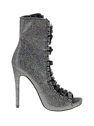 Pre-owned Steve Madden Ankle Boots In Silver