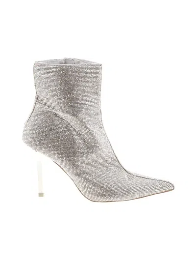 Pre-owned Steve Madden Ankle Boots In Silver