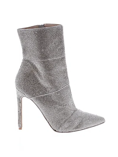 Pre-owned Steve Madden Ankle Boots In Silver