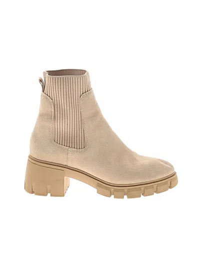 Pre-owned Steve Madden Ankle Boots In Tan