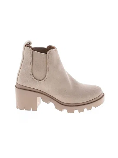 Pre-owned Steve Madden Ankle Boots In Tan