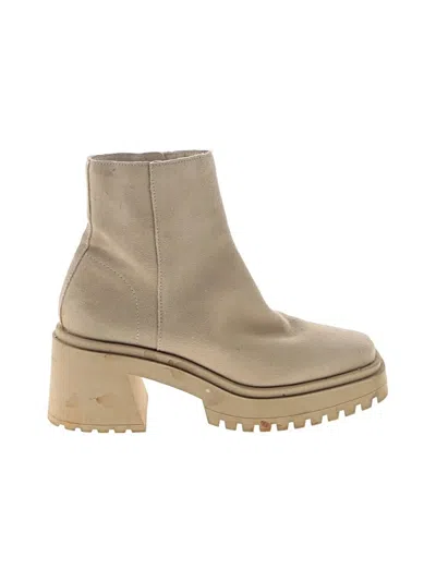 Pre-owned Steve Madden Ankle Boots In Tan