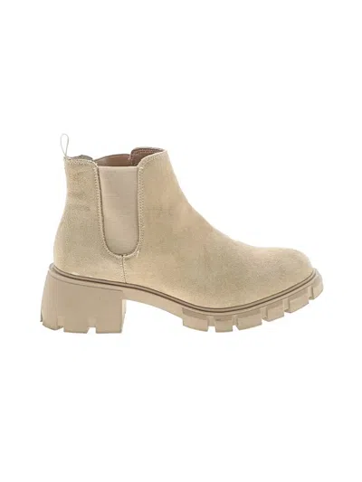 Pre-owned Steve Madden Ankle Boots In Tan