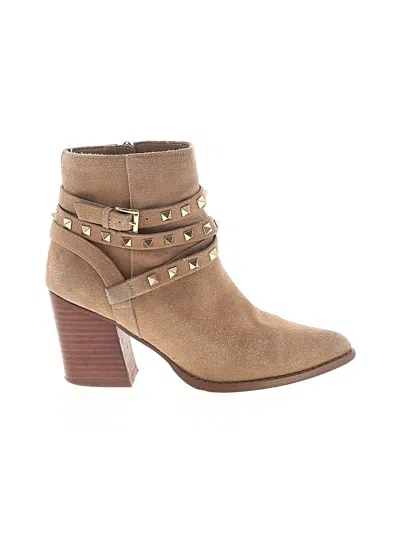 Pre-owned Steve Madden Ankle Boots In Tan