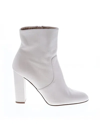 Pre-owned Steve Madden Ankle Boots In White
