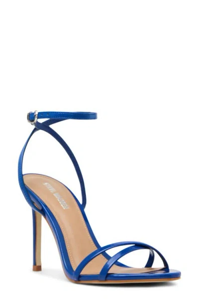 Steve Madden Ankle Strap Stiletto Sandal In Blue