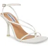 Steve Madden Annie Ankle Strap Sandal In White