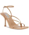 Steve Madden Annie Strappy High-heel Dress Sandals In Natural