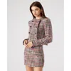 Steve Madden Antoinette Tweed Jacket In Multi