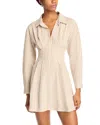 Steve Madden Aria Striped Mini Dress In Dusty Taupe