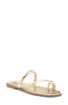 Steve Madden Arley Square Toe Sandal In Gold