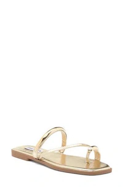 Steve Madden Arley Square Toe Sandal In Gold