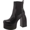 Steve Madden Cobra Womens Zipper Platform Ankle Boots In Black