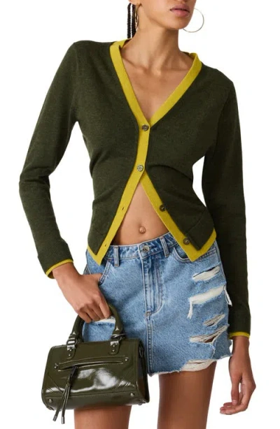 Steve Madden Arwen Cardigan In Green