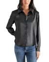 Steve Madden Asa Charmeuse Shirt In Black