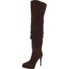 Steve Madden Ashley Taupe Suede In Brown