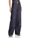 Steve Madden Ashyla Wide Leg Jeans In Dark Indigo