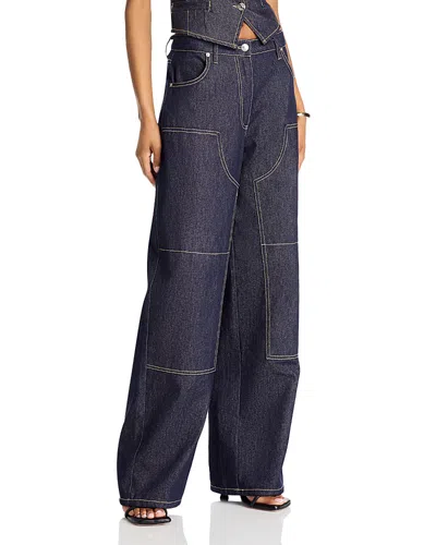 STEVE MADDEN ASHLYA JEANS IN DARK INDIGO
