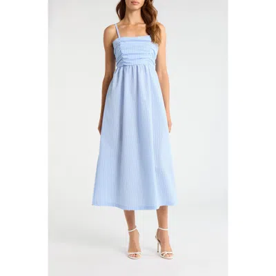 Steve Madden Ashlynn Midi Dress In Blue