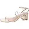Steve Madden Ashlynn Womens Leather Block Heel Ankle Strap In Multi